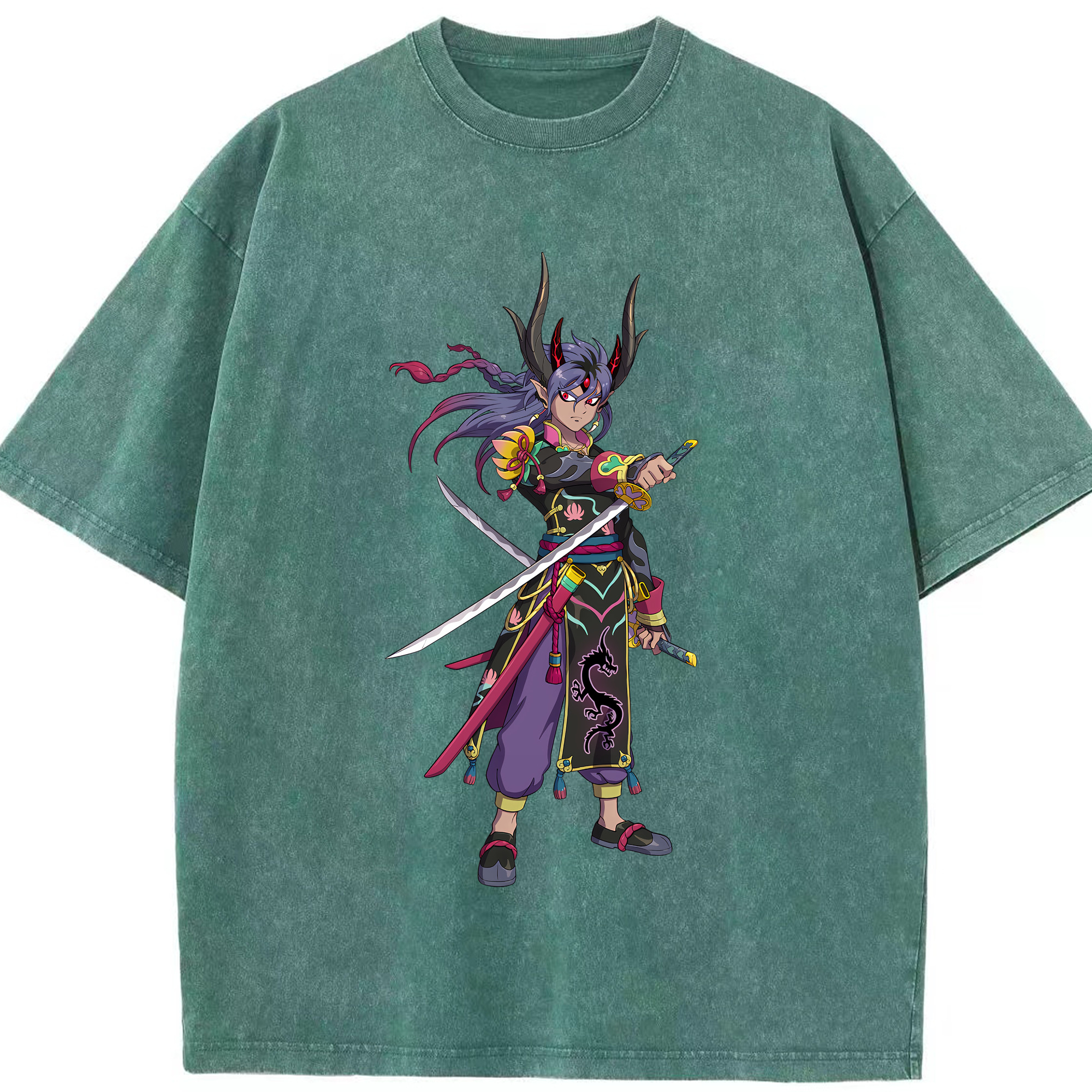 （画像用） 妖怪ウォッチ Yo-kai Watch 綿100% ヴィンテージ風 半袖Tシャツ（フロントプリント）